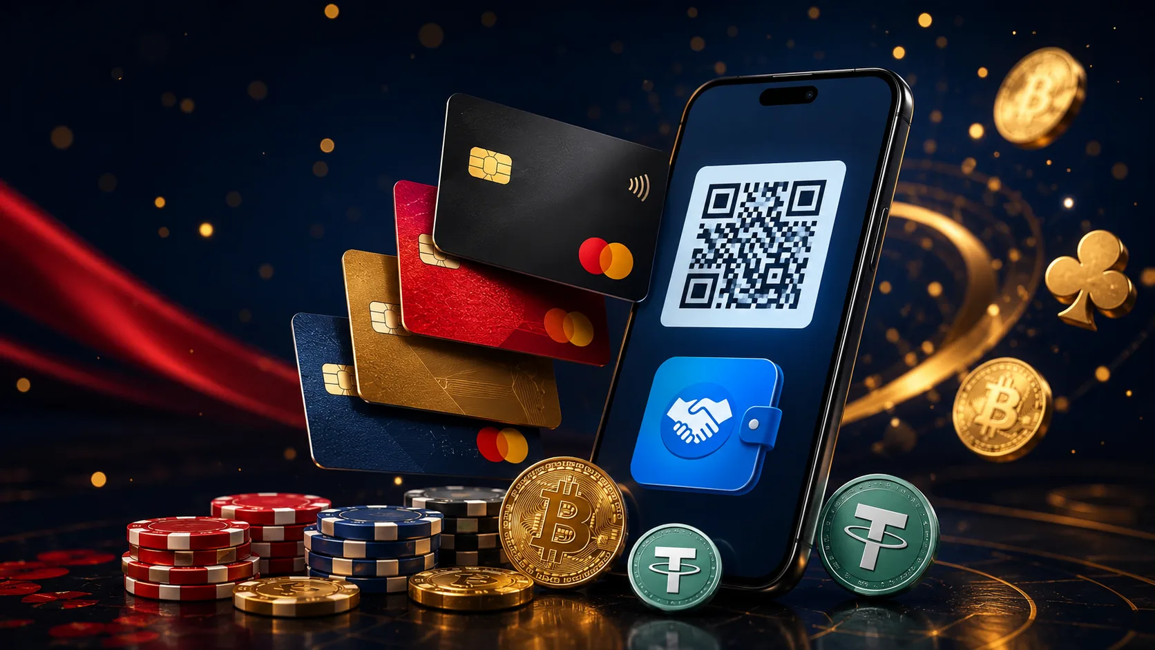 Tarjetas Visa, Mastercard, billetera Mercado Pago, QR y monedas cripto para pagos en Fraga Casino Argentina